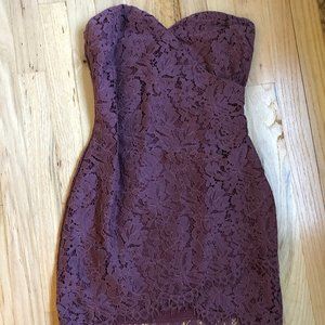 Strapless cocktail dress